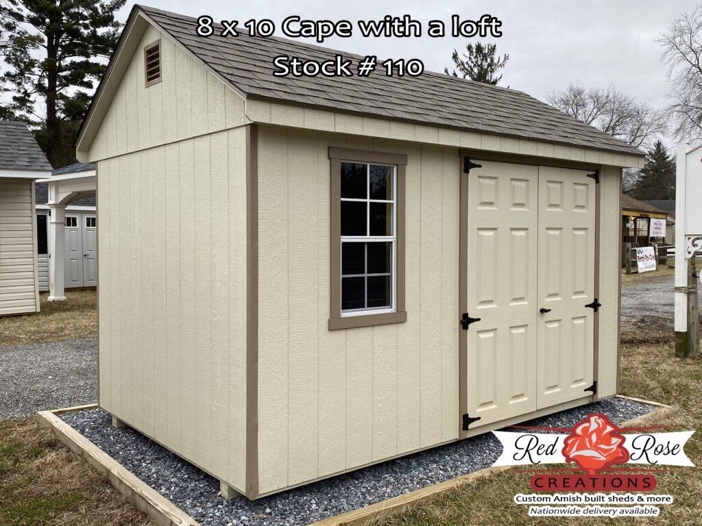 8 x 10 Cape with a loft
